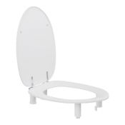 Pressalit Toilet Seat Dania, Cover, 100mm Raised - White